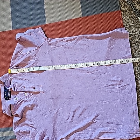 STUNNING RALPH LAUREN POLO ENGLISH LAVENDAR CUSTOM SLIM FIT POLO SHIRT - Picture 4 of 7